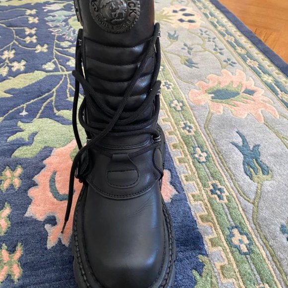New Rock Boots Black Imperfect M-TANK373-S1 - Picture 3 of 5